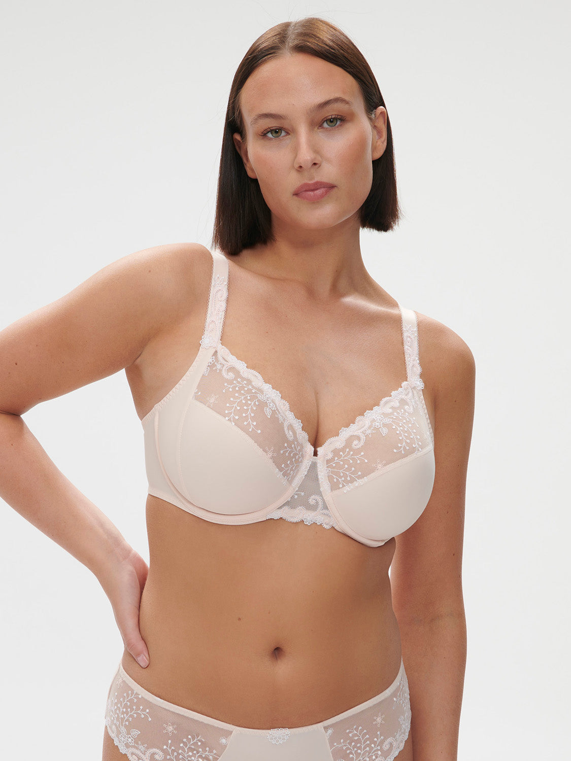 Full cup support bra - Blush