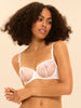Half cup bra - White