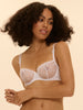 Half cup bra - White