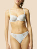Half cup bra - White