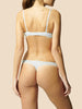 Half cup bra - White