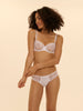 Half cup bra - White