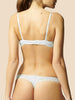 Half cup bra - White