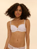 3D moulded bra - White
