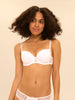 3D moulded bra - White