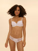 3D moulded bra - White