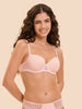 Half cup 3D moulded bra - Blush