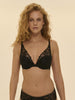 Triangle push-up bra - Black