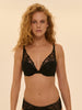 Triangle push-up bra - Black