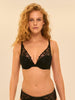 Triangle push-up bra - Black