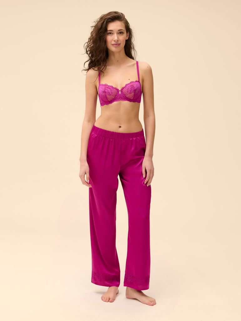 Squared neckline full cup bra - Azalea