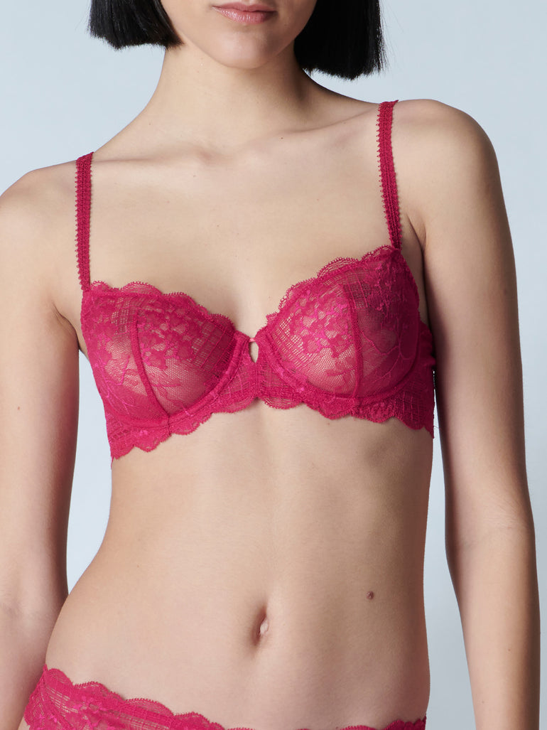 Reve Sheer Demi - Cranberry