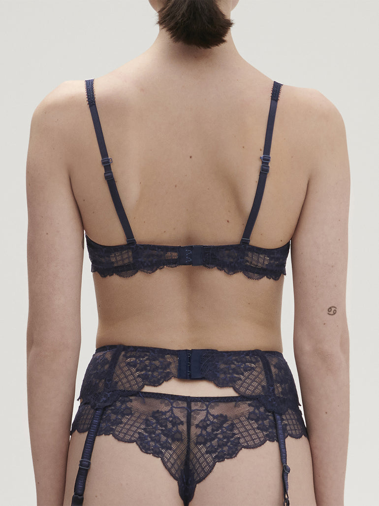 Reve Suspender Belt - Cosmic Blue