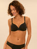 3D plunge bra - Black