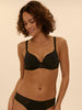 3D plunge bra - Black