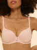 3D plunge bra - Blush