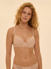 3D plunge bra - Peau rosée