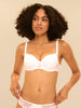 3D moulded bra - White