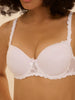 3D moulded bra - White