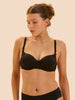 3D moulded bra - Black