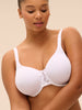 Rigid moulded bra - White