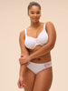 Rigid moulded bra - White