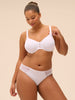Rigid moulded bra - White