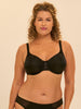 Rigid moulded bra - Black