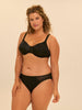 Rigid moulded bra - Black