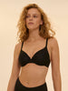 Seamless moulded multi-position bra - Black
