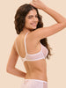 Full cup plunge bra - White