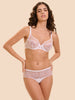 Full cup plunge bra - White