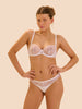 Half cup bra - White