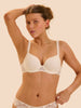 3D plunge bra - Natural