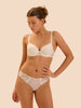 3D plunge bra - Natural