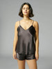 Silk Top - Charcoal