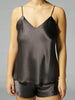 Silk Top - Charcoal