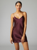 Silk Dress - Night red