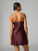 Silk Dress - Night red
