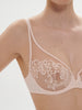 Plunging underwired bra - Pink Nude