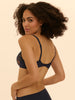 Plunging underwired bra - Sapphire