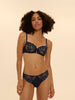 Half cup bra - Sapphire