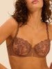 Half cup bra - Tender Brown