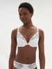 Triangle push-up bra - White