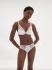 Triangle push-up bra - White