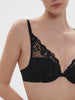 Triangle push-up bra - Black