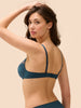 Plunging push-up bra - Prestige Blue