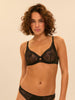 Full cup plunge bra - Black