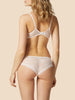 Full cup plunge bra - Petal Powder