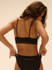 Black Soft cup triangle bra - Limited Edition « CLUB TOUCH, CARE & LOVE »